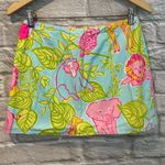 Lilly Pulitzer  Pink & Blue San Diego Zoo Reversible Wrap 90's Skirt Size 2 Photo 1