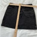 Free People  We The Free Black Denim‎ Jean Skirt Size 27 Photo 5