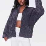 Forever 21 Quilted Zip Up Jacket Photo 0