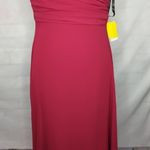 After Six NWT | Draped Midriff Style Chiffon Red Sleeveless Dress Photo 2