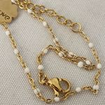 18k Gold Stainless Steel Dainty Clover Love Chain Bracelet Photo 3