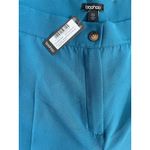 Boohoo Plus Woven Tailored Slouchy Wide Leg Trousers in Petrol Blue Size 22 Photo 5