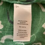 Zac & Rachel Floral Tropical Flare Bell Sleeve Pullover High Low Blouse Size 2X Green Photo 10