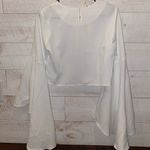 Mustard Seed  Women’s White Bell Sleeve Blouse Size S Photo 8