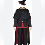 Cloak Cape Black Red Gold Cosplay Halloween Anime Size undefined Photo 6