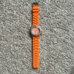 Geneva Platinum women’s vintage orange/silver crystal‎ adjustable bracelet watch Orange Photo 1