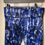 Alo Yoga  blue airbrush python skinskin leggings M Photo 4