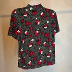 Kathy Ireland  Women Pullover Short Sleeve Floral Design Blouse,Made In USA|Sz:M Photo 12