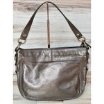 Coach Women's  Zoe Gun Metal Grey Leather Shoulder Bag One Size Photo 1