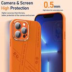 Ultra Thin Full Body Protective Soft Bumper iPhone 13 Pro 6.1” Case Orange Photo 5