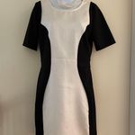 JustFab Silky Black & Cream Dress Photo 0
