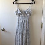 WAYF Blue and White Floral Maxi Dress Photo 0