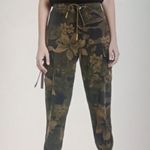 Desigual  Malala Camoflowers Womens Jogger Pants Cargo Military Size Medium Photo 2