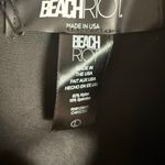 Beach Riot  Leslie Black Cut Out Gold Metallic Trim One Piece Swimsuit Size Large Photo 8