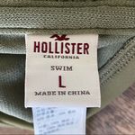 Hollister  Bikini Top Vacation Beach Swim Beach Olive Off Shoulder Photo 4