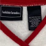 Bobbie Brooks Christmas Sweater M 10/12 Cat Present Ivory V Photo 5