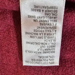 James Perse Standard  Womens Red Boxy V Neck Terry‎ Pullover Sweater 2 Medium Photo 3