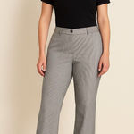 Talbots NEWPORT PANTS - Gray STRIPE - CURVY FIT SIZE 10 New With Tags Photo 0