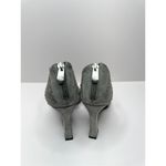 Adrienne Vittadini  Sandals Womens Size 7 Gray Beaded Open Toe High Heel Photo 5