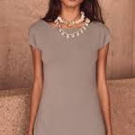 FP Beach Free People Beach Rosali Low Back Mini‎ Dress Size Large NWT Grey Photo 0