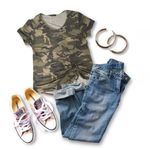 Blvd  Camo Short Sleeved Shirt NWOT Photo 4