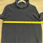 Vince Cowl Neck Wool Cashmere Chunky Ribbed Knit Side Zippers Blue Sweater M Photo 6