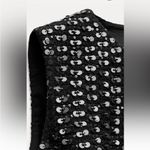 ZARA  NWT 2025 Christmas holiday black sequin wool voluminous balloon mini dress Photo 3