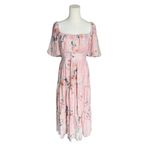 Baltic Born - NWT Annabeth Midi Dress Blush Floral Pink Embroidered Tulle Sz M Photo 2