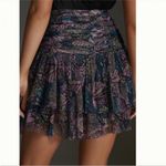 Anthropologie  Tulle Ruched Ruffles Mini Skirt Green Photo 3