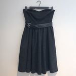 Susana Monaco Strapless Wool Dress with Glittery Belt Photo 4