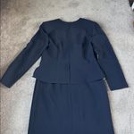 Julian Taylor  Navy/White Long Sleeve Dress SIZE 12 Photo 5