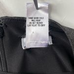 Cache  Gun Metal Grey Shimmer Stretchy Cocktail Evening Gathered Dress M Photo 6