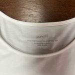 J.Jill basic white long sleeve cotton and spandex tshirt size L Photo 2