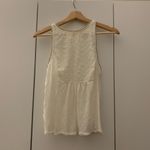 American Eagle ⭐️  AEO White Sequin High Neck Sleeveless Tank Top S Photo 1