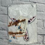 Vintage 60s Lady Serena Nightgown House Dress White Blue Floral Embroidery New Size M Photo 5