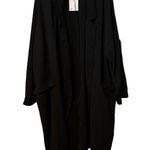 ASOS Design Soft Duster Black W/Pockets & Back Slit Lagenlook Size 20. Photo 5