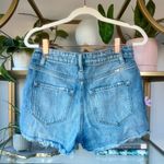 VICI High Rise Distressed Denim Shorts Photo 1