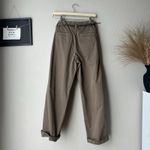 Brunello Cucinelli  Italian Paperbag Brown Belted‎ Trouser Pants Size 2 Photo 8