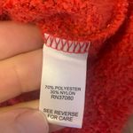 Cato  Sweater Medium Vibrant Red Textured Knit Super Soft Crewneck Photo 2