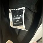 SheIn  Curved OXL Nashville Music City Black Top‎ Safety Pins Guitar Graphic Photo 3