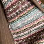 Alfred Dunner Geometric Pattern Knit Cotton Zip Sweater Vest Medium Brown Photo 6