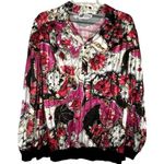 Vintage Top Notch Floral Top‎ Black Size M Photo 0