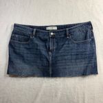 Hollister 18 Denim Micro Mini Skirt Lined Y2K Summer Distressed Fest Streetwear Photo 1