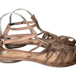 Sundance Catalog NWTS Brown Leather Fisherman Strappy Flat Sandals size 40 10 Photo 0