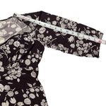 American Eagle  women’s dark plum‎ babydoll style 90s quarter sleeve shirt medium Photo 4