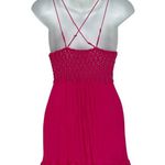Free People  One Adella Lace Slip Mini Dress Rose Hypnotic Hot Pink Fuchsia XS Photo 5