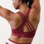 Athleta NWT  Train Free Bra. D-DD Redwood Small Photo 2