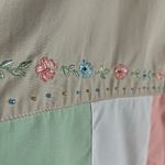 Vintage Koret Francisca Pastel Patchwork Embroidered Jacket – Floral Cottagecore White Size M Photo 6