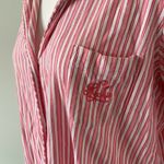 Ralph Lauren Pink Striped Pajama Set Large Photo 1