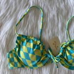 Aurelle Swim NWT Riza Green Bikini Top Photo 2